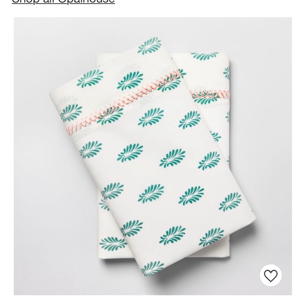 Opal house pillow shams